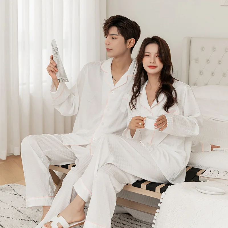 Tulin Fashion Casual Jacquard Pajamas Set Women Lounge Wear Sleepwear Loose 2PCS Shirt&Pants Pyjamas Soft Home Clothes Lingerie
Tulin Fashion Casual Jacquard Pajamas Set Women Lounge Wear Sleepwear Loose 2PCS Shirt&Pants Pyjamas Soft Home Clothes Lingerie