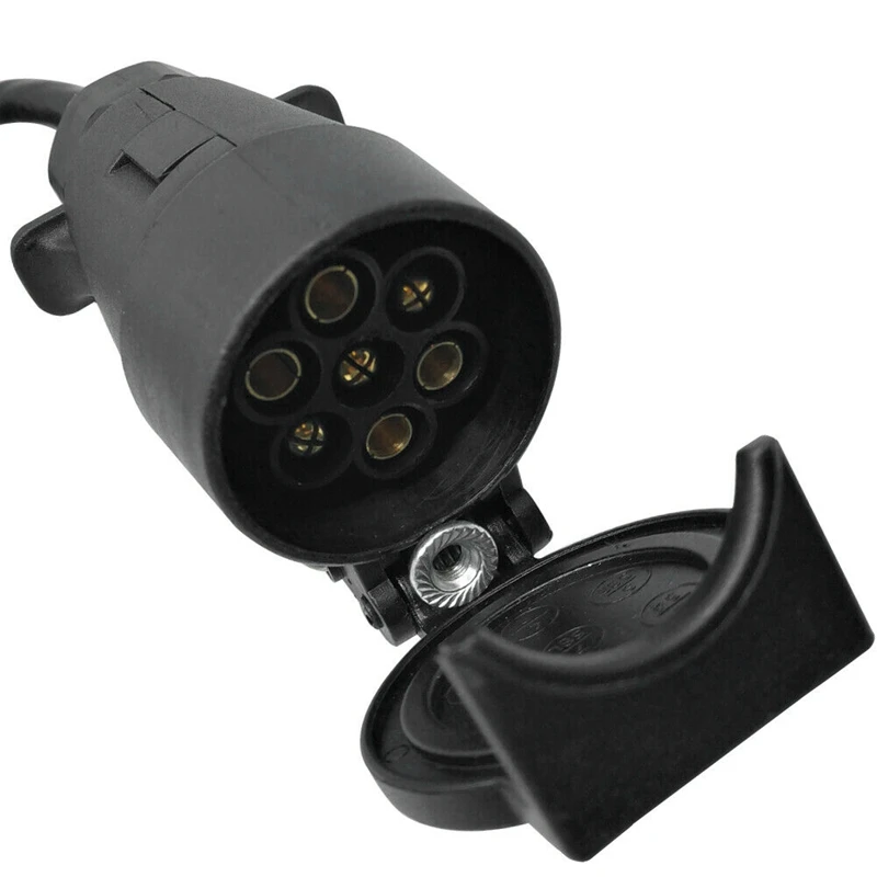 US to Europe Trailer Light Converter 4 Way Flat Socket (American Vehicle) to 7 Way Round Socket (European Trailer)
US to Europe Trailer Light Converter 4 Way Flat Socket (American Vehicle) to 7 Way Round Socket (European Trailer)