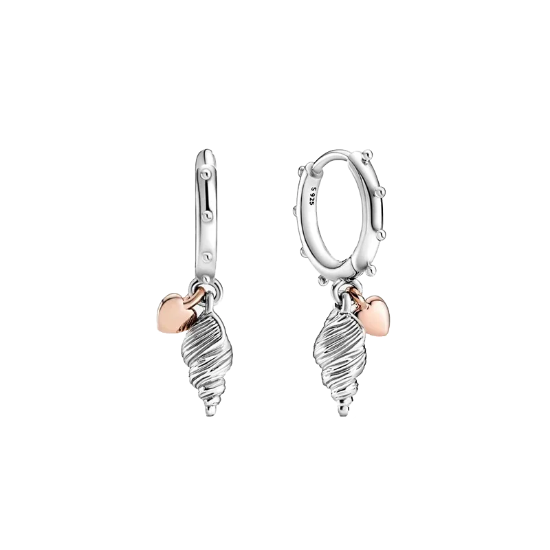 2020 Summer New 925 Sterling Silver Ocean Series Heart & Conch Shell Drop Earrings For Women Earings Original Fashion Jewelry
2020 Summer New 925 Sterling Silver Ocean Series Heart & Conch Shell Drop Earrings For Women Earings Original Fashion Jewelry