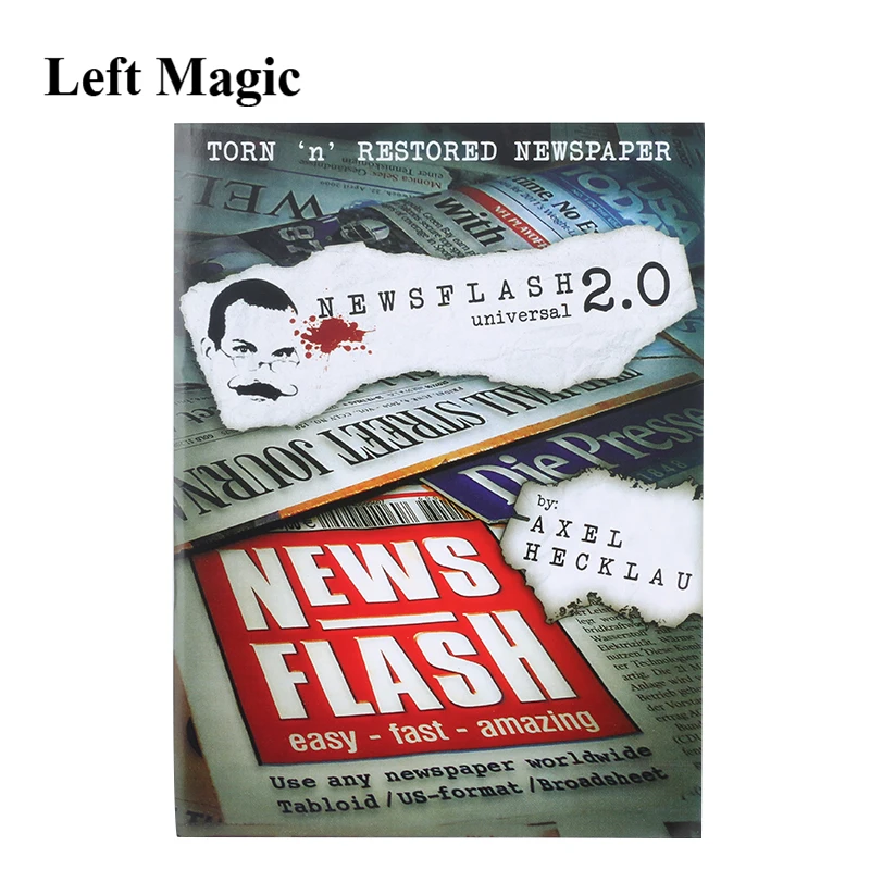 News Flash 2.0 (Universal) Stage Classic Illusions Close Up Magician Fun Mentalism Prophecy Magic Tricks Gimmick Props
News Flash 2.0 (Universal) Stage Classic Illusions Close Up Magician Fun Mentalism Prophecy Magic Tricks Gimmick Props