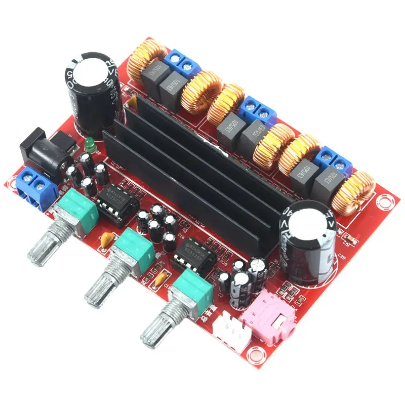 DC12-24V TPA3116D2 2 1 канальный цифровой сабвуфер Мощность усилитель доска + чехол |