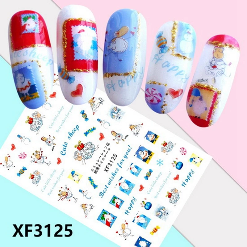 2PCS Christmas Nails Art Manicure Back Glue Decal Decorations Nail Sticker For Nails Tips Beauty
2PCS Christmas Nails Art Manicure Back Glue Decal Decorations Nail Sticker For Nails Tips Beauty