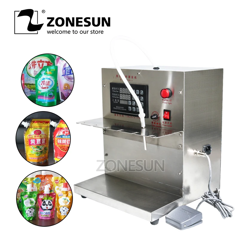 ZONESUN DFGB Compact Precise Numerical Control Liquid Filling Machine Digital Control Beverage Oil Milk Pouch Filling Machine
ZONESUN DFGB Compact Precise Numerical Control Liquid Filling Machine Digital Control Beverage Oil Milk Pouch Filling Machine