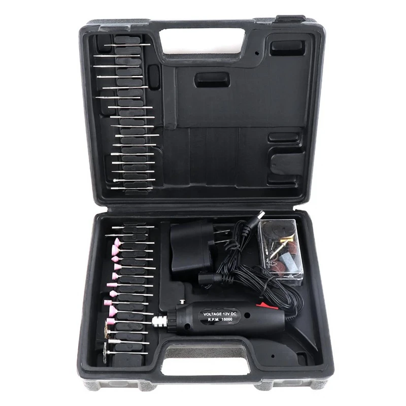 60Pcs/Set 110 / 220V Mini Rechargeable Electric Grinder With Various Wheelhead And Steel Wire Brush For Polishing Us Plug
60Pcs/Set 110 / 220V Mini Rechargeable Electric Grinder With Various Wheelhead And Steel Wire Brush For Polishing Us Plug