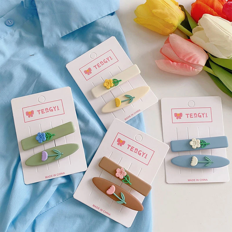 2PCS/Set Summer Fashion Colorful Tulip Clip Hair Clip for Women Girls Flower Shape Metal Hairpin Creative Hair Accessories
2PCS/Set Summer Fashion Colorful Tulip Clip Hair Clip for Women Girls Flower Shape Metal Hairpin Creative Hair Accessories
