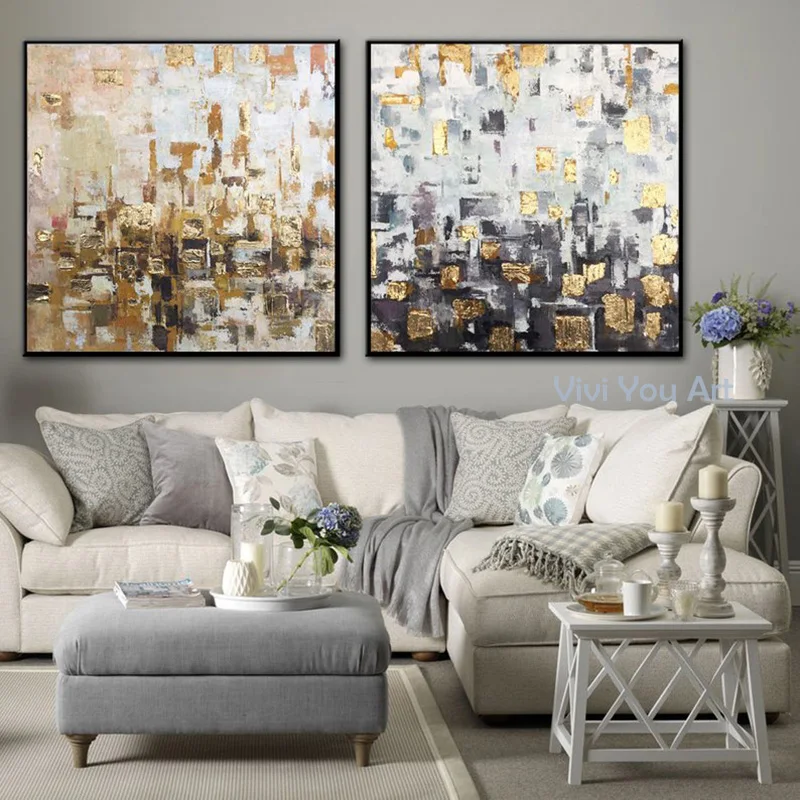 Handmade Abstract Poster Gold Blue Wall Art Modern Style Canvas Painting Nordic Decorative Picture Home Decor
Handmade Abstract Poster Gold Blue Wall Art Modern Style Canvas Painting Nordic Decorative Picture Home Decor