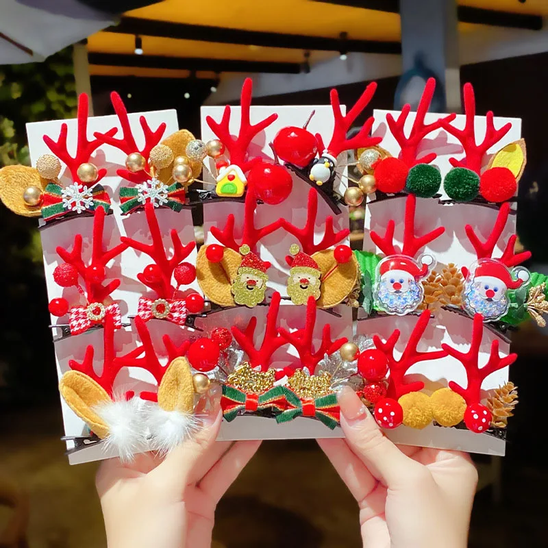 1Pair Women Girls Cartoon Christmas Antlers Hairpins New Year Sweet Hair Decorate Barrettes Hair Clips Novelty Hair Accessories
1Pair Women Girls Cartoon Christmas Antlers Hairpins New Year Sweet Hair Decorate Barrettes Hair Clips Novelty Hair Accessories