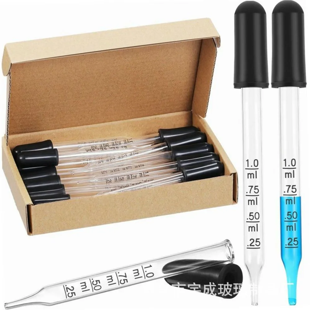20pcs Glass Scale Dropper Rubber Head Scale Pipette Dropper Essential Oil Bottle Straw Multi-purpose Droppers For School Home
20pcs Glass Scale Dropper Rubber Head Scale Pipette Dropper Essential Oil Bottle Straw Multi-purpose Droppers For School Home