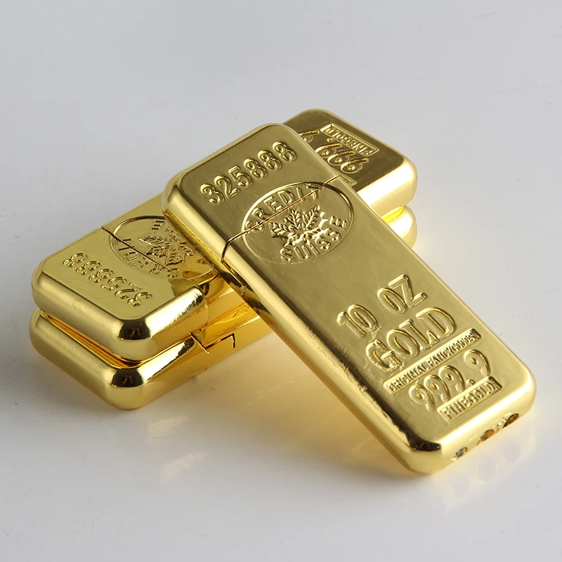 Personalized Gold Bar-Shaped Butane Gas Lighter Interesting Grinding Wheel Open Flame Lighter Cigarette Accessories Small Gifts
Personalized Gold Bar-Shaped Butane Gas Lighter Interesting Grinding Wheel Open Flame Lighter Cigarette Accessories Small Gifts