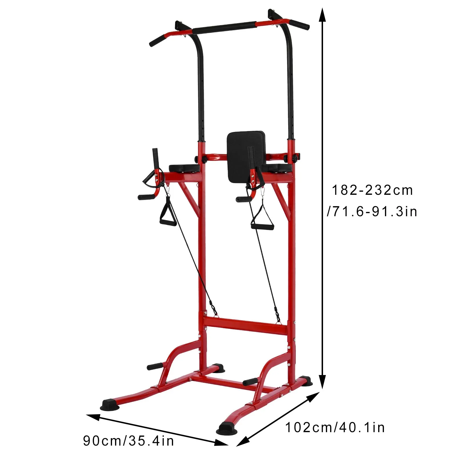 Height Adjustable Pull Up Bar Station, Multi-Function Dip Station Fitness Exercise Equipment for Home Gym Strength Training
Height Adjustable Pull Up Bar Station, Multi-Function Dip Station Fitness Exercise Equipment for Home Gym Strength Training