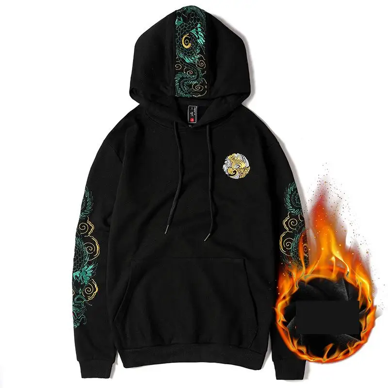 Women's And Men's Hoody Autumn Chinese Style Dragon Embroidered Cotton Clothes, Plus Size Hedging, Men's Couple Hooded
Women's And Men's Hoody Autumn Chinese Style Dragon Embroidered Cotton Clothes, Plus Size Hedging, Men's Couple Hooded
