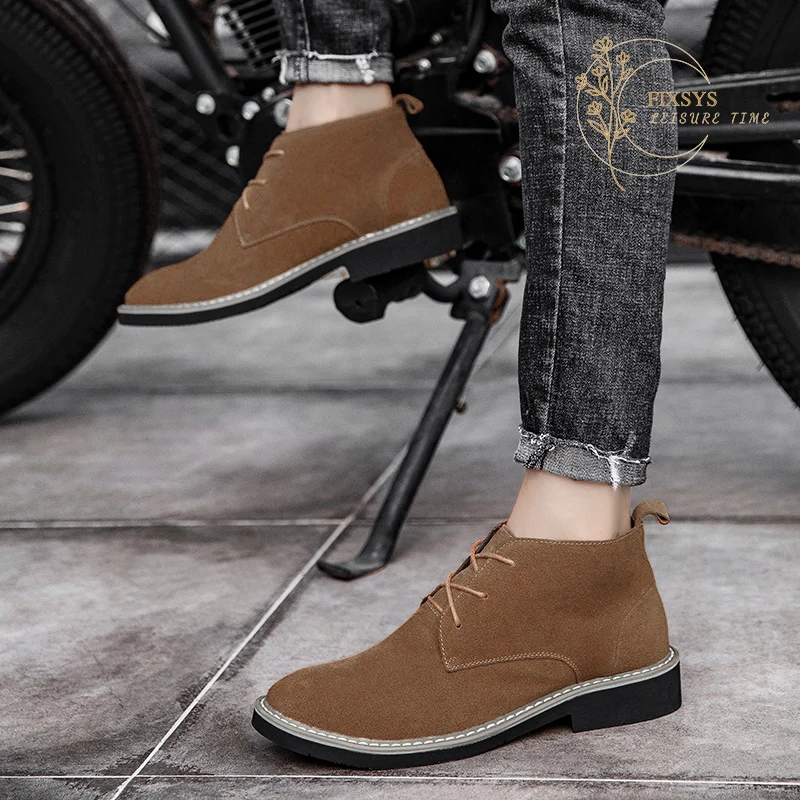 FIXSYS High Quality Man Martin Boots Fashion Outdoor Mens Motorcycle Boots Suede Pointed-toe Cowboy Shoes Western Man Work Boots
FIXSYS High Quality Man Martin Boots Fashion Outdoor Mens Motorcycle Boots Suede Pointed-toe Cowboy Shoes Western Man Work Boots