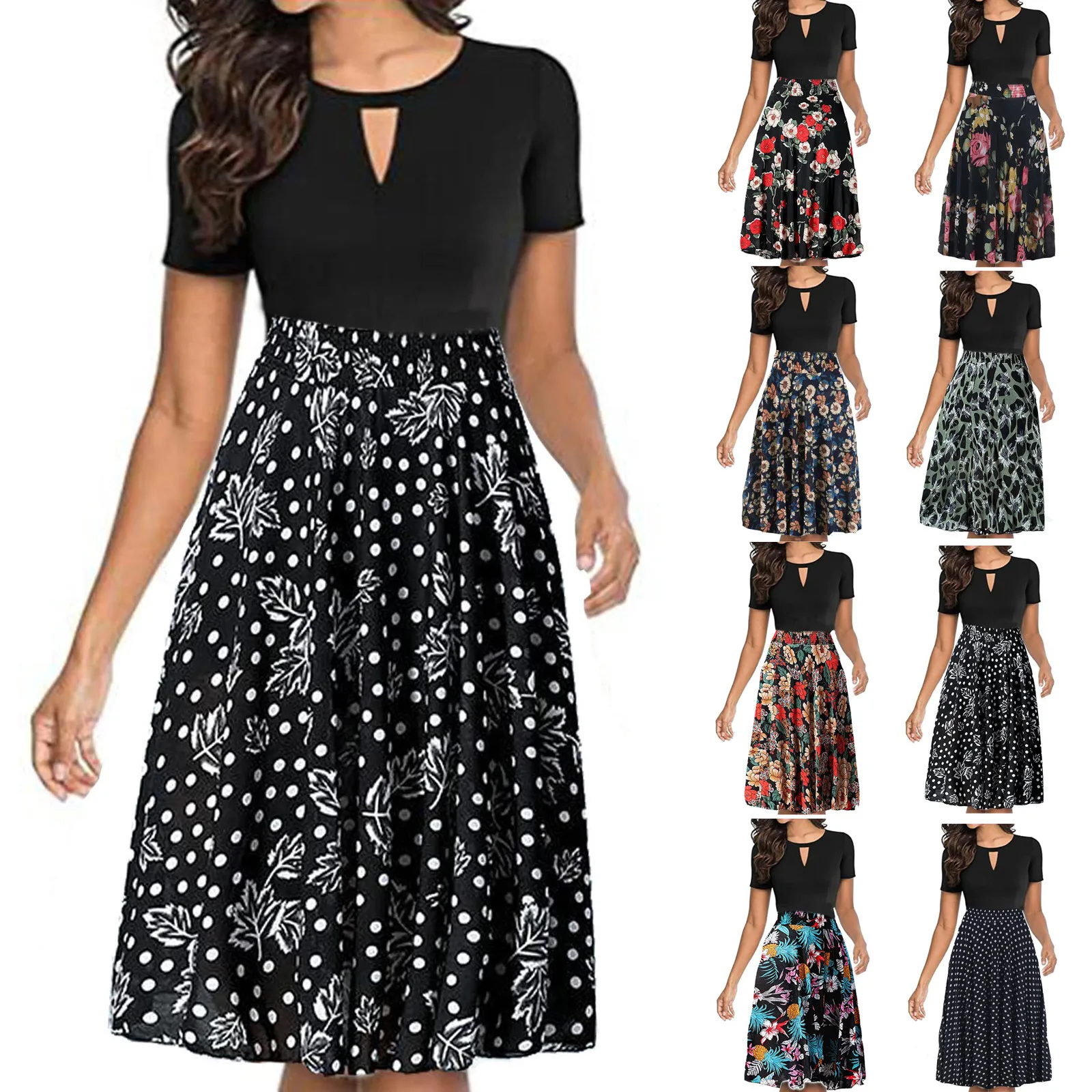 Midi Skirts Women Floral Printed Skirt Summer Fashion High Waist A-line Swing Skirt Dress Faldas Mujer Moda 2021 
Midi Skirts Women Floral Printed Skirt Summer Fashion High Waist A-line Swing Skirt Dress Faldas Mujer Moda 2021