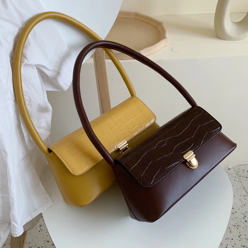 LUCDO 2020 New Fashion Alligator Leather Luxury Handbags DesignerCrocodile Pattern Saddle Bag Female Shoulder Bag Purse Clutch
LUCDO 2020 New Fashion Alligator Leather Luxury Handbags DesignerCrocodile Pattern Saddle Bag Female Shoulder Bag Purse Clutch