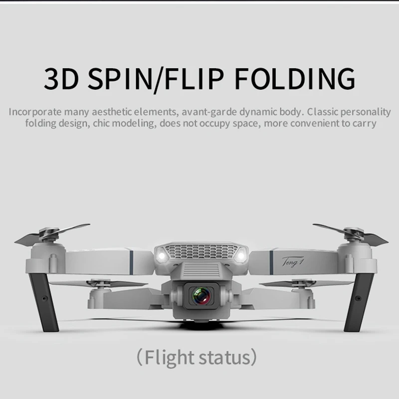 E88 Drone 720P Camera Visual Positioning WiFi FPV Four-Axis Aircraft Height Preservation RC Quadcopter
E88 Drone 720P Camera Visual Positioning WiFi FPV Four-Axis Aircraft Height Preservation RC Quadcopter