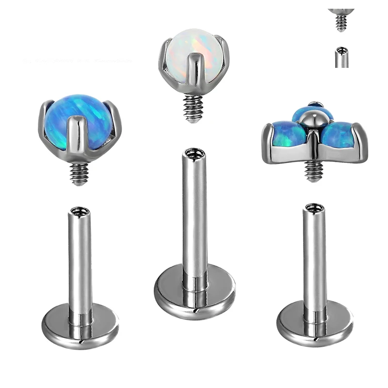 New G23Titanium Piercing Opal Stone Fund Sell Like Hot Cakes Inside The Circular Shaped Style 16G Stud Lip Bone Stud Ear Jewelry
New G23Titanium Piercing Opal Stone Fund Sell Like Hot Cakes Inside The Circular Shaped Style 16G Stud Lip Bone Stud Ear Jewelry