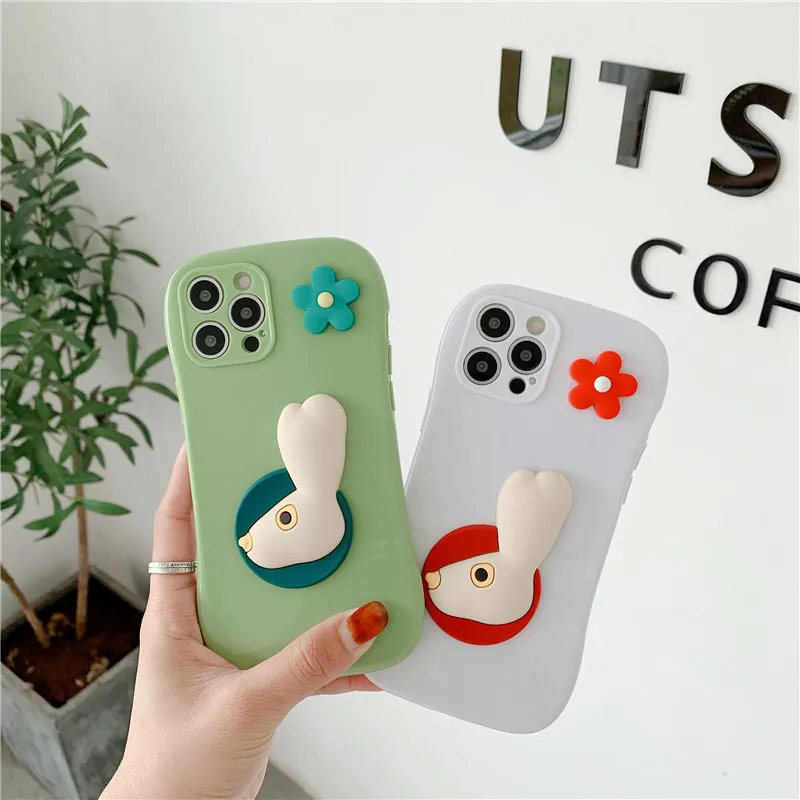 3D Cartoon Flower Rabbit Phone Case For iPhone 12 11 Pro XS MAX Mini X XR 7 8 Plus SE2020 Cute Soft Back Covers 
3D Cartoon Flower Rabbit Phone Case For iPhone 12 11 Pro XS MAX Mini X XR 7 8 Plus SE2020 Cute Soft Back Covers