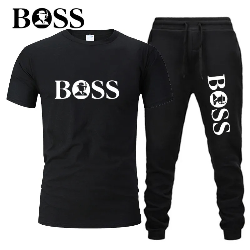 Hot summer men's casual sports suit men's jogging printing cotton short-sleeved men's T-shirt + casual pants running wear
Hot summer men's casual sports suit men's jogging printing cotton short-sleeved men's T-shirt + casual pants running wear