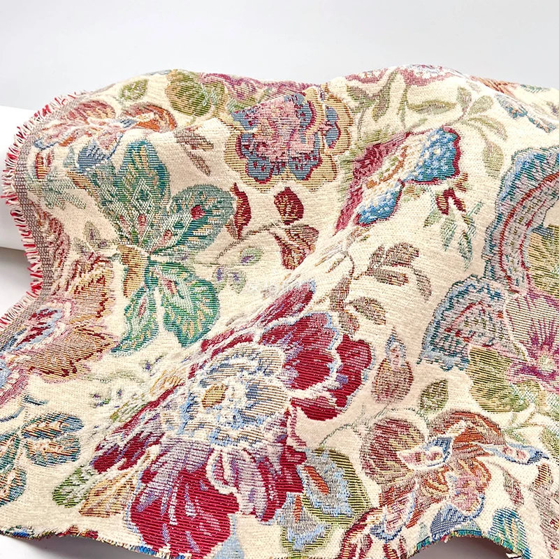 150cm Width Chenille Jacquard Cream Background Color Big Flower Thick HandDIY Fabric Bag Sofa Cover Skirt Fabric
150cm Width Chenille Jacquard Cream Background Color Big Flower Thick HandDIY Fabric Bag Sofa Cover Skirt Fabric