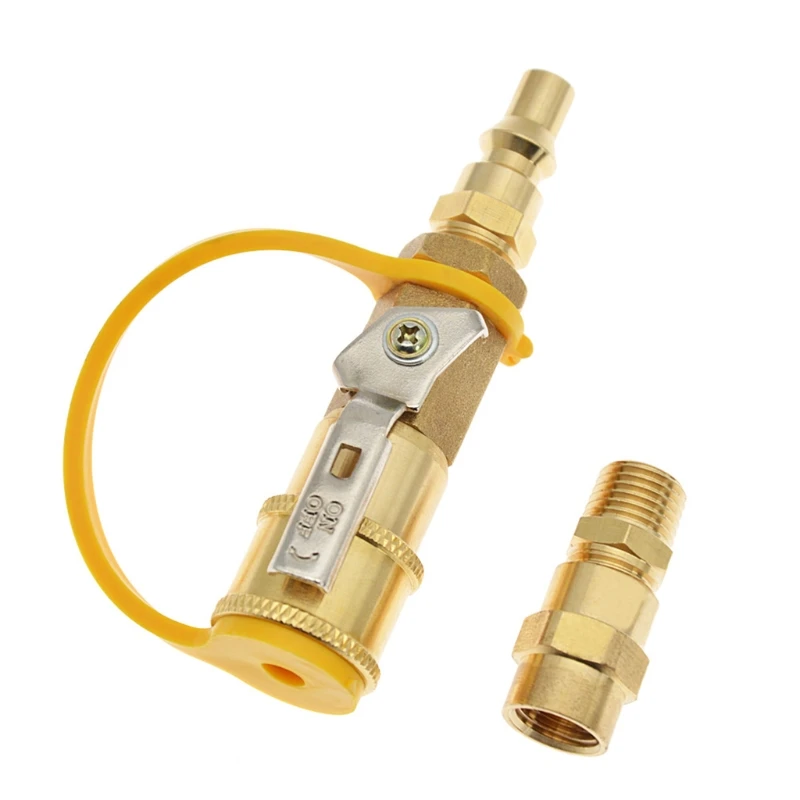 Propane Quick Connect Adapter Brass Propane Gas Bottle Adapter Connection Switch Valve Propane Quick Connect Adapter
Propane Quick Connect Adapter Brass Propane Gas Bottle Adapter Connection Switch Valve Propane Quick Connect Adapter