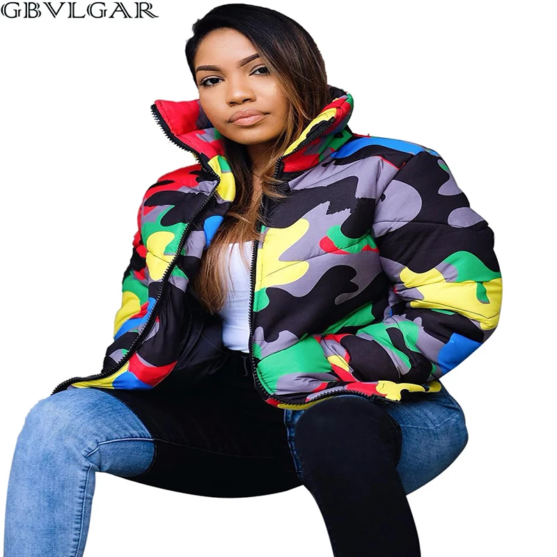 GBVLGAR Camouflage Print Autumn Winter Jacket Women 4XL Plus Size Bubble Coat Oversized Puffer Jacket for Winter Fashion Parka 
GBVLGAR Camouflage Print Autumn Winter Jacket Women 4XL Plus Size Bubble Coat Oversized Puffer Jacket for Winter Fashion Parka