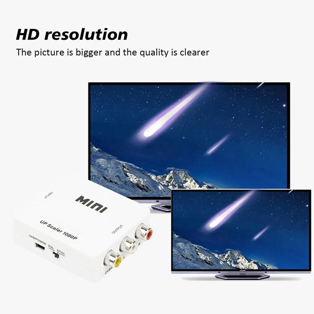 HDMI to Mini Composite CVBS RCA AV Video Converter Adapter Old TV 1080p HRCA Hot Promotion Drop Shipping USB Cables Multimedia
HDMI to Mini Composite CVBS RCA AV Video Converter Adapter Old TV 1080p HRCA Hot Promotion Drop Shipping USB Cables Multimedia