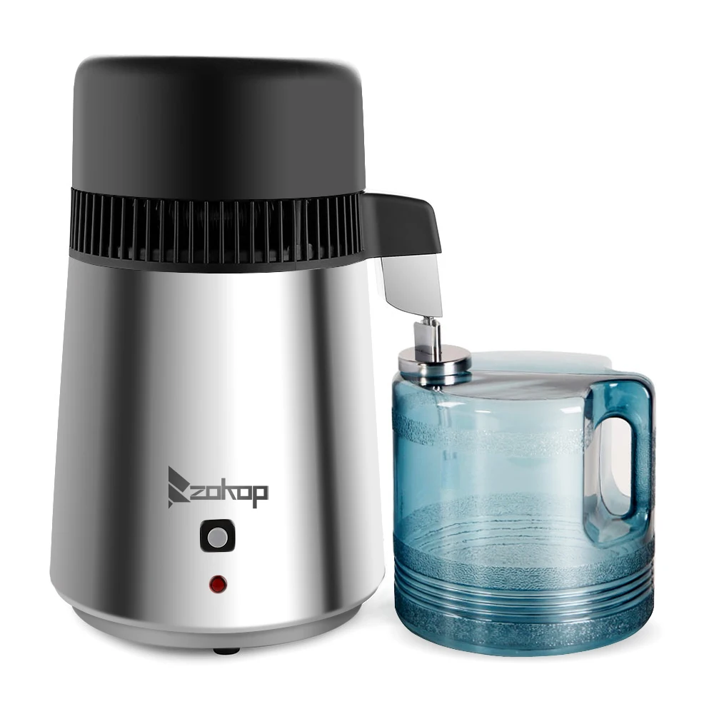 ZOKOP ZB-2 4L 110V 750W Countertop Water Distiller Machine Fully Upgraded Stainless Steel Home Pure Water Purifier Filter Stainl
ZOKOP ZB-2 4L 110V 750W Countertop Water Distiller Machine Fully Upgraded Stainless Steel Home Pure Water Purifier Filter Stainl