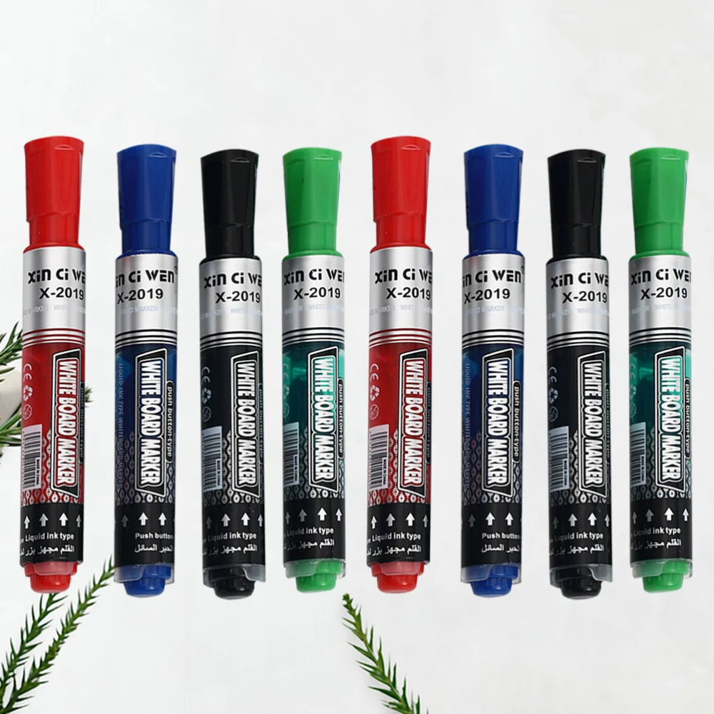 8Pcs Erasable Marker Pen Whiteboard Pen Writting and Drawing Pen for Whiteboard (Black + Red + Blue + Green)
8Pcs Erasable Marker Pen Whiteboard Pen Writting and Drawing Pen for Whiteboard (Black + Red + Blue + Green)