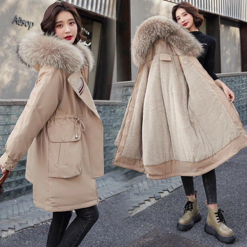 New Thick Warm Winter Coat Women Winter Jacket Fur Liner Hooded Female Long Parkas Snow Wear Padded Clothes
New Thick Warm Winter Coat Women Winter Jacket Fur Liner Hooded Female Long Parkas Snow Wear Padded Clothes