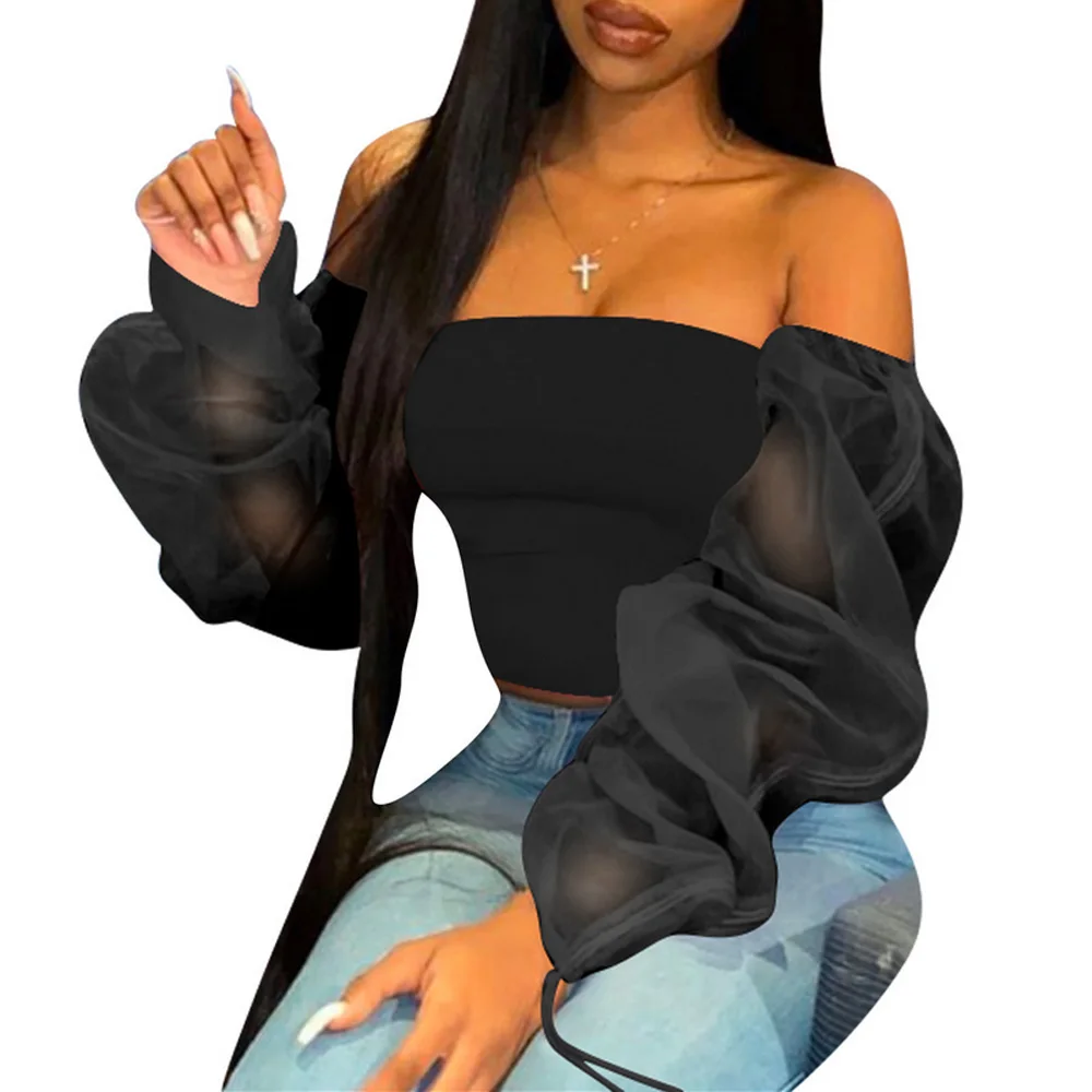 TSACTE Women'S Summer New One-Neck Top, Fashion Casual Long-Sleeved Multicolor See-Through Sexy Women'S T-Shirt
TSACTE Women'S Summer New One-Neck Top, Fashion Casual Long-Sleeved Multicolor See-Through Sexy Women'S T-Shirt