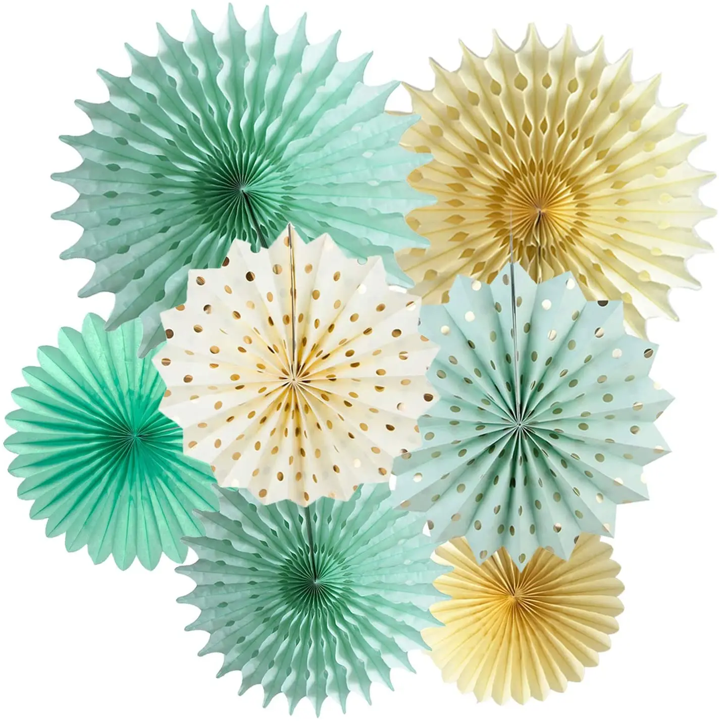 Mint Gold Birthday Decorations Mint Cream Gold Polka Dot Tissue Paper Fans Flower for Wedding First Birthday Bridal Shower Decor
Mint Gold Birthday Decorations Mint Cream Gold Polka Dot Tissue Paper Fans Flower for Wedding First Birthday Bridal Shower Decor