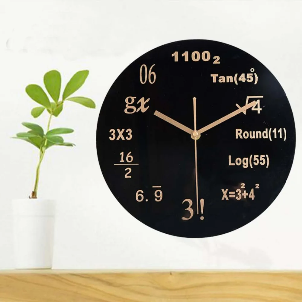 040Creative Engineering Math Formula Round Electronic Wall Clock Living Room Office Quartz Mute Alarm Clock Good New
040Creative Engineering Math Formula Round Electronic Wall Clock Living Room Office Quartz Mute Alarm Clock Good New