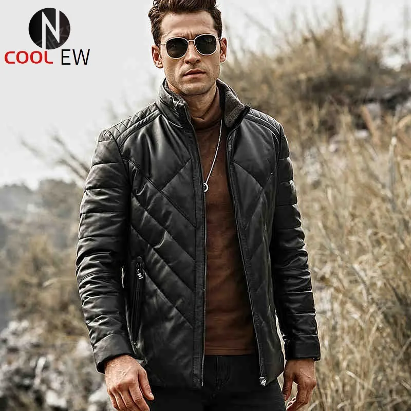 High Quality Genuine Leather Down Coat Men Casual Zipper Sheepskin Jacket Autumn Winter Lambswool Collar Warm Outwear Plus Size
High Quality Genuine Leather Down Coat Men Casual Zipper Sheepskin Jacket Autumn Winter Lambswool Collar Warm Outwear Plus Size