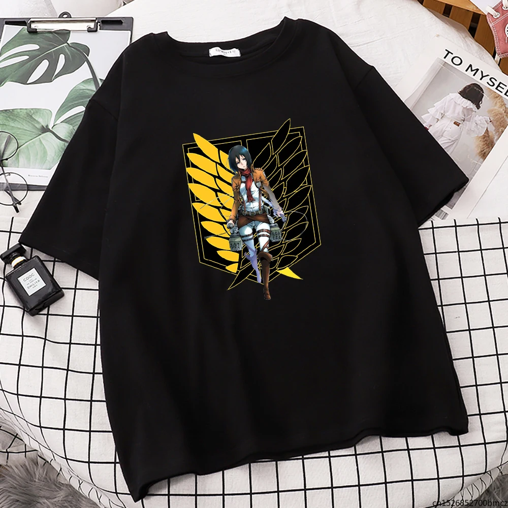 Attack On Titan Printing Womens Tee Shirt Style Breathable T Shirt Fashion Comfortable Loose Women Short Sleeves
Attack On Titan Printing Womens Tee Shirt Style Breathable T Shirt Fashion Comfortable Loose Women Short Sleeves