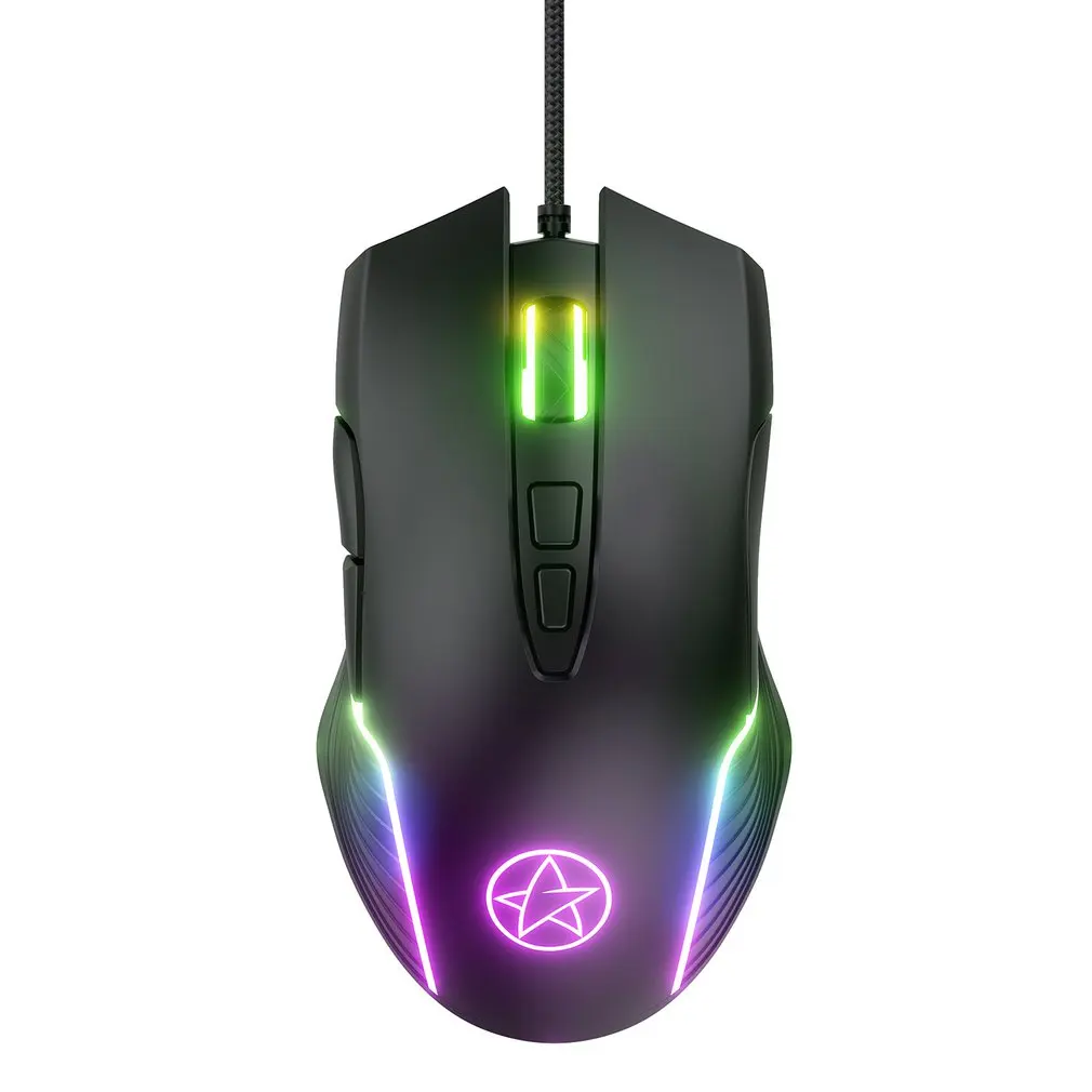 G901 Gaming Mouse Wired RGB Marquee 7 Keys With Macro Programming 6400 DPI Breathing Mechanical Gaming Luminous Mouse
G901 Gaming Mouse Wired RGB Marquee 7 Keys With Macro Programming 6400 DPI Breathing Mechanical Gaming Luminous Mouse