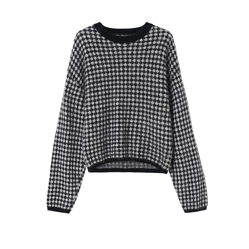 Autumn Winter Female Women Alpaca Wool Blend Jumper Pullover Long Sleeve Woolen Fuzzy Jacquard Texture Knit Sweater For Women
Autumn Winter Female Women Alpaca Wool Blend Jumper Pullover Long Sleeve Woolen Fuzzy Jacquard Texture Knit Sweater For Women