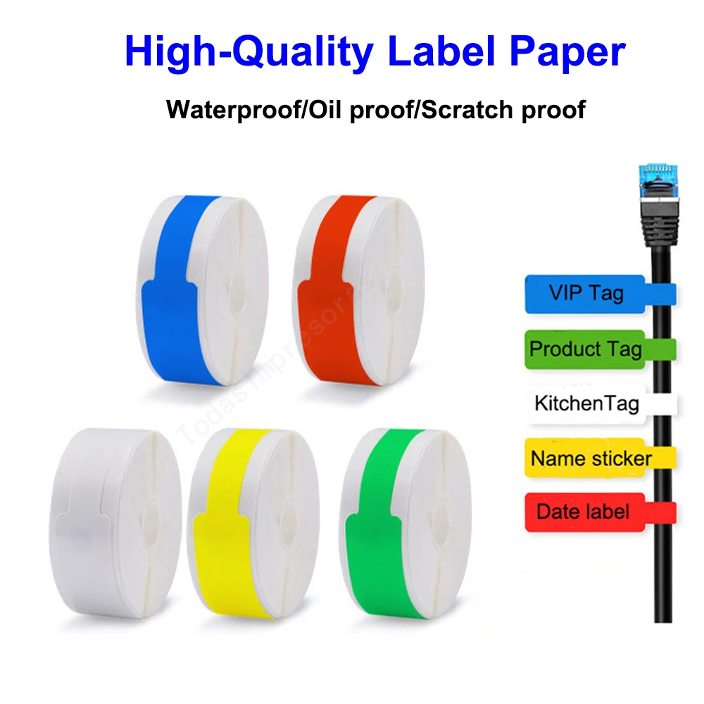 Original Mini Special Cable Label Printer Paper Label Waterproof Anti-Oil Price Label Pure Color Scratch-Resistant Label Sticker
Original Mini Special Cable Label Printer Paper Label Waterproof Anti-Oil Price Label Pure Color Scratch-Resistant Label Sticker