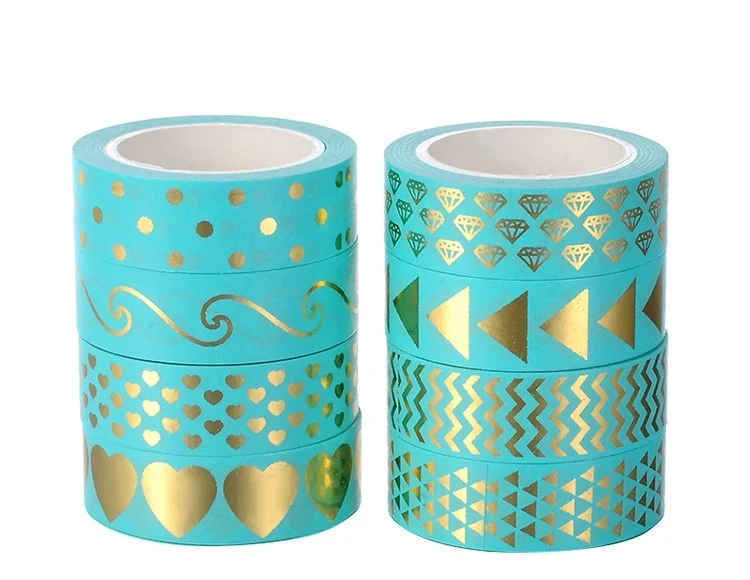 8 Roll DIY Decorative Tape Division Line Gold Foil Washi Paper Tape Stationery Supplies
8 Roll DIY Decorative Tape Division Line Gold Foil Washi Paper Tape Stationery Supplies
