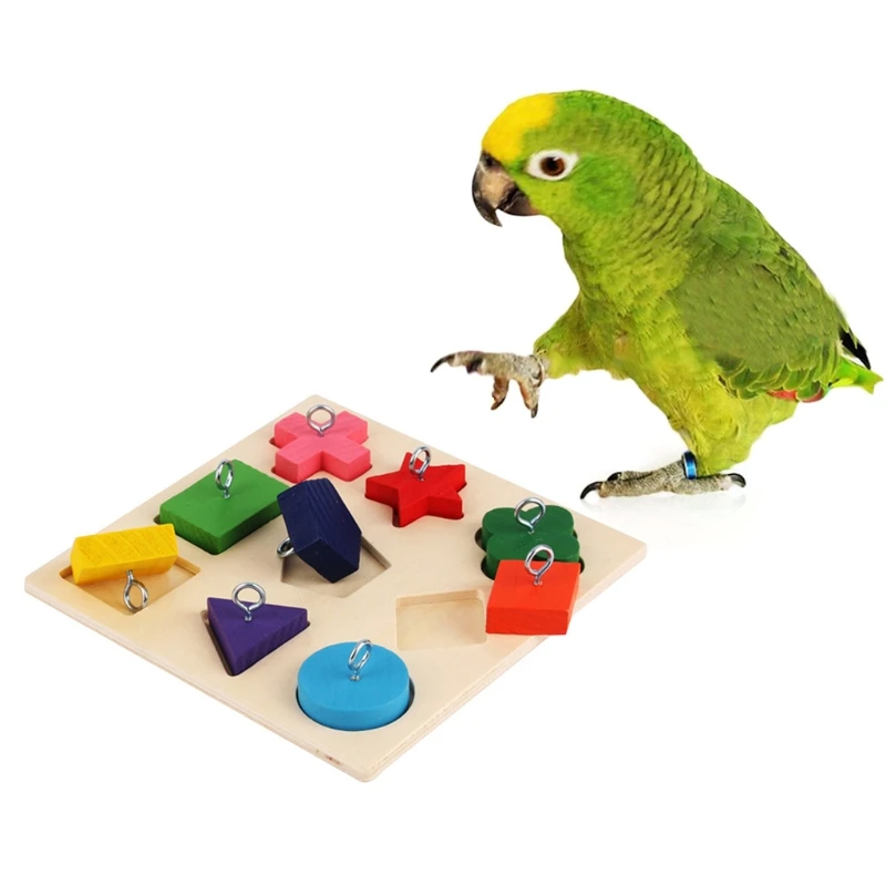 Pet Educational Toys Parrot Interactive Training Colorful Wooden Block Birds Puzzle Supplies DIY Toy Accessories
Pet Educational Toys Parrot Interactive Training Colorful Wooden Block Birds Puzzle Supplies DIY Toy Accessories