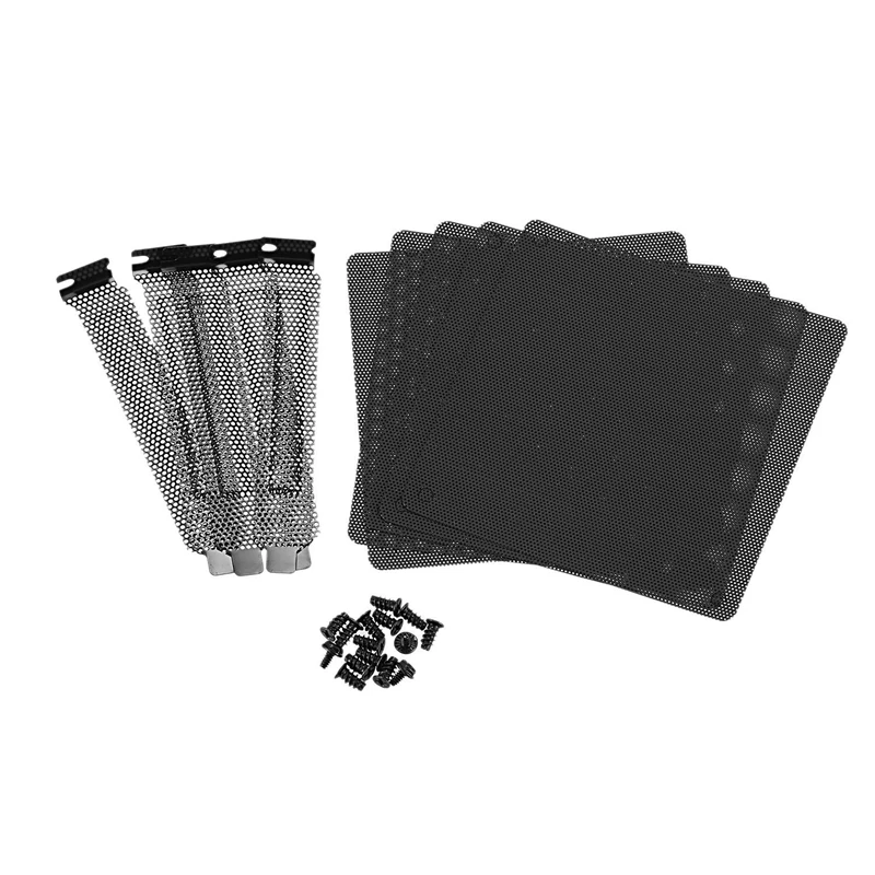 5Pc 12mm PVC Computer PC Cooler Fan Filter Black Dustproof Case Cover Mesh Pack + 5Pc Dust Filter Blanking Plate PCI Slot Cover
5Pc 12mm PVC Computer PC Cooler Fan Filter Black Dustproof Case Cover Mesh Pack + 5Pc Dust Filter Blanking Plate PCI Slot Cover