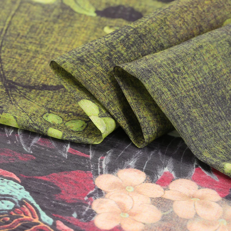 Digital inkjet silk linen fabric summer wide silk fabric for dress breathable shirt dress linen fabric wholesale linen cloth
Digital inkjet silk linen fabric summer wide silk fabric for dress breathable shirt dress linen fabric wholesale linen cloth