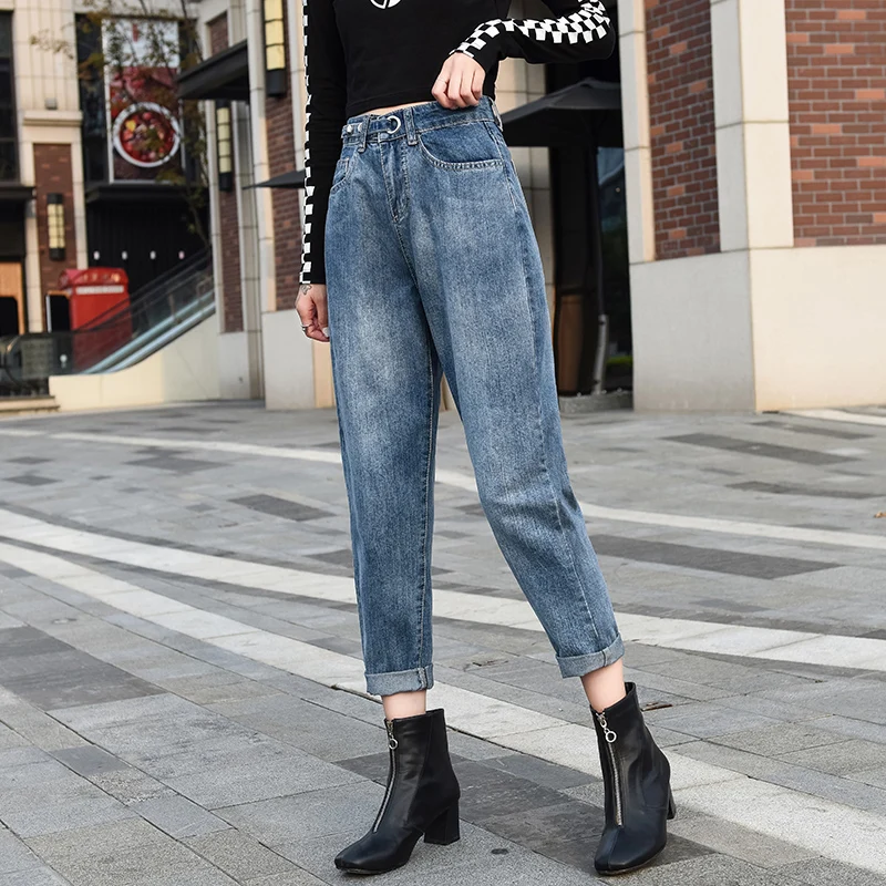 High waist jeans female easy autumn new nine points haroun pants net carrot torre thin pants 2020
High waist jeans female easy autumn new nine points haroun pants net carrot torre thin pants 2020