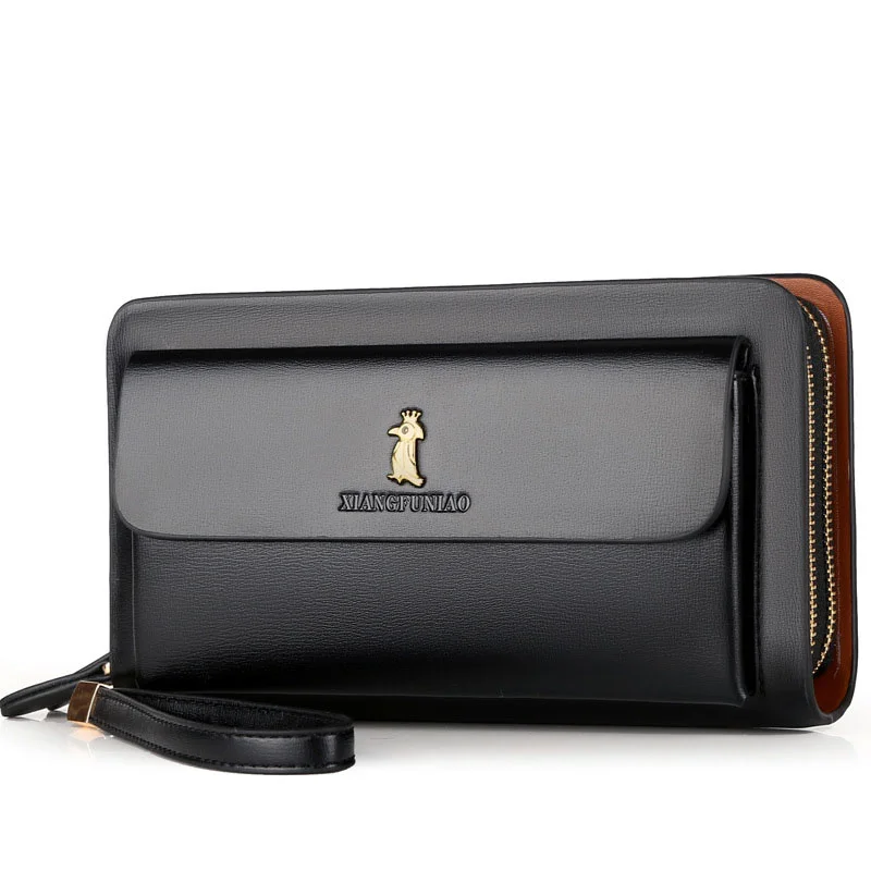 Double zipper men's wallet Retro luxury clutch bag leather wallet Organizer big capacity passport cover male portefeuille homme
Double zipper men's wallet Retro luxury clutch bag leather wallet Organizer big capacity passport cover male portefeuille homme