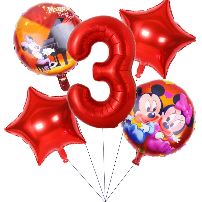 5pcs/set Disney Red Mickey Mouse Theme Cartoon Balloons Kids Birthday Party Decoration Baby Shower Birthday number Balloons toys
5pcs/set Disney Red Mickey Mouse Theme Cartoon Balloons Kids Birthday Party Decoration Baby Shower Birthday number Balloons toys