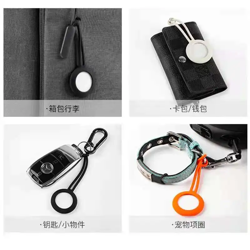 For Apple Airtag Tracking Locator For iPhone Protective Cover Solid Color Soft Silicone Hanging Ring Anti-lost Protective Shell
For Apple Airtag Tracking Locator For iPhone Protective Cover Solid Color Soft Silicone Hanging Ring Anti-lost Protective Shell