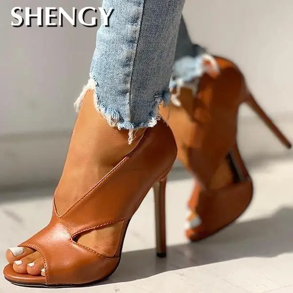 2021 High Heels Woman Shoes Sexy Fish Mouth Business High Heels Party Light Dress Shoes Pumps