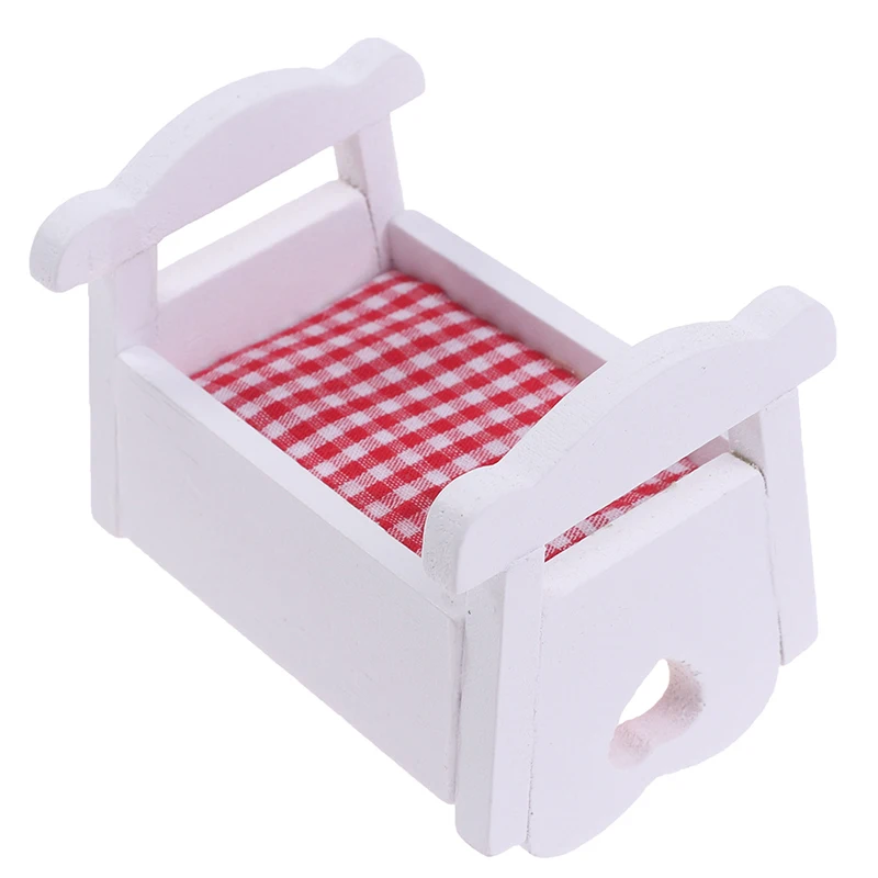 1:12 Dollhouse Miniature White Wooden Cardle Baby Bed Model Furniture Toys 60*55*50mm
1:12 Dollhouse Miniature White Wooden Cardle Baby Bed Model Furniture Toys 60*55*50mm