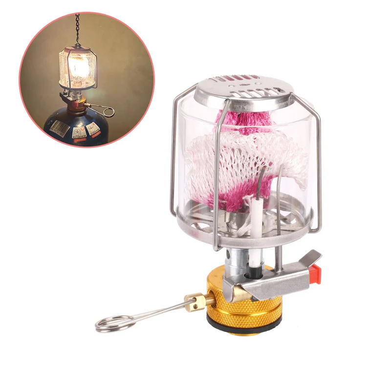 Mini Camping Gas lamp Gas lantern Night Lights Ultralight Portable heater in tent Hanging Glass Lamp Tourist Outdoor Equipment
Mini Camping Gas lamp Gas lantern Night Lights Ultralight Portable heater in tent Hanging Glass Lamp Tourist Outdoor Equipment