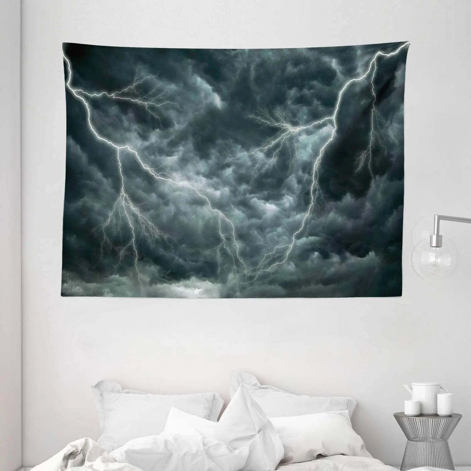 Nature Tapestry Large Ominous Dramatic Rain Clouds with Heavy Thunder Tornado Wild Wall Hanging for Bedroom Living Room Dorm
Nature Tapestry Large Ominous Dramatic Rain Clouds with Heavy Thunder Tornado Wild Wall Hanging for Bedroom Living Room Dorm