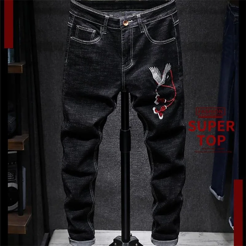 Мужские джинсы с вышивкой, черные зауженные брюки из 100% хлопка, высокое качество, бесплатная доставка, #80077
Мужские джинсы с вышивкой, черные зауженные брюки из 100% хлопка, высокое качество, бесплатная доставка, #80077